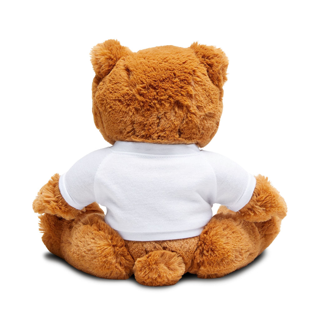 Plush Teddy Bear with Graphic T‑Shirt – Cute Rasta Heart Design