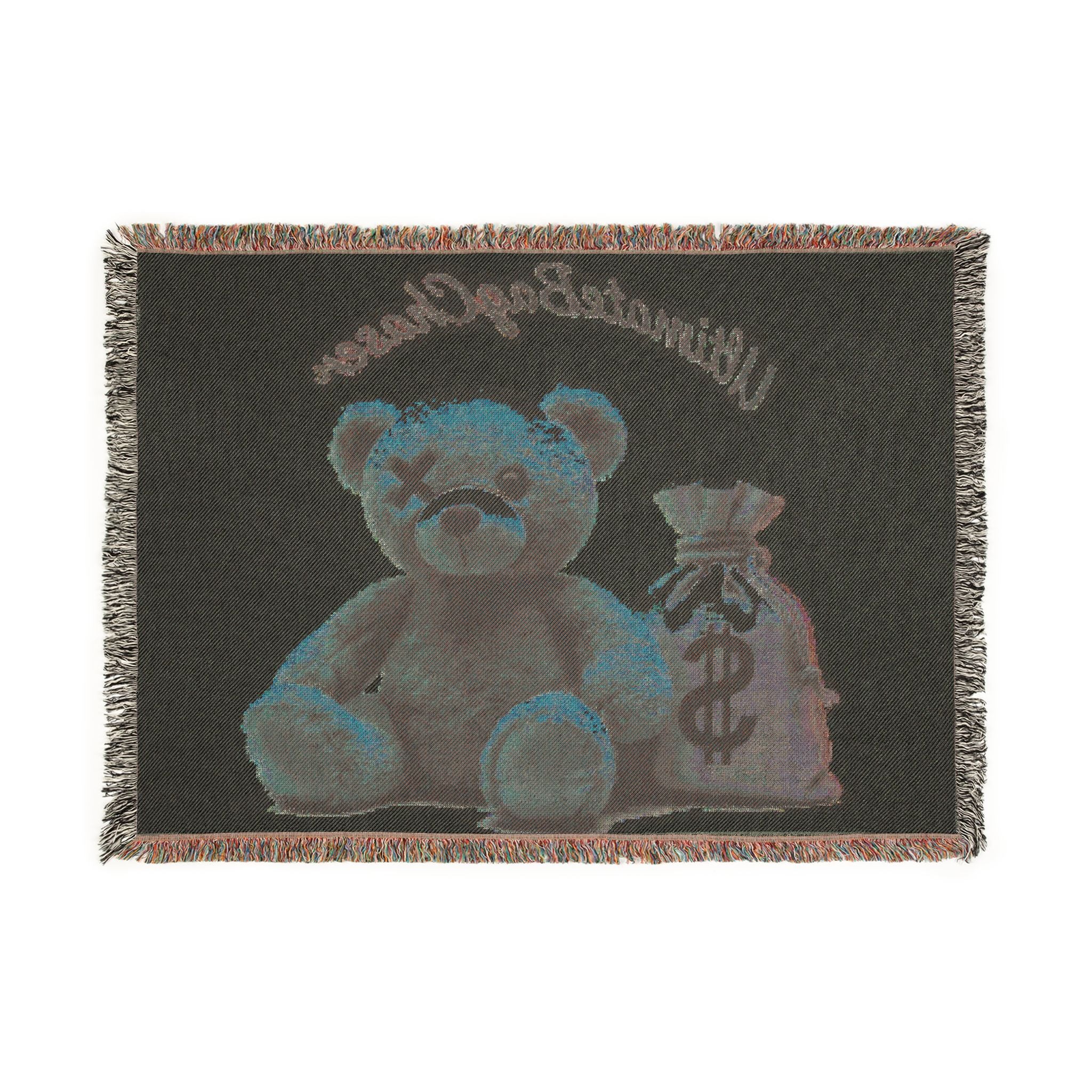 Teddy Bear 'Ultimate Bag Chaser' Woven Throw Blanket