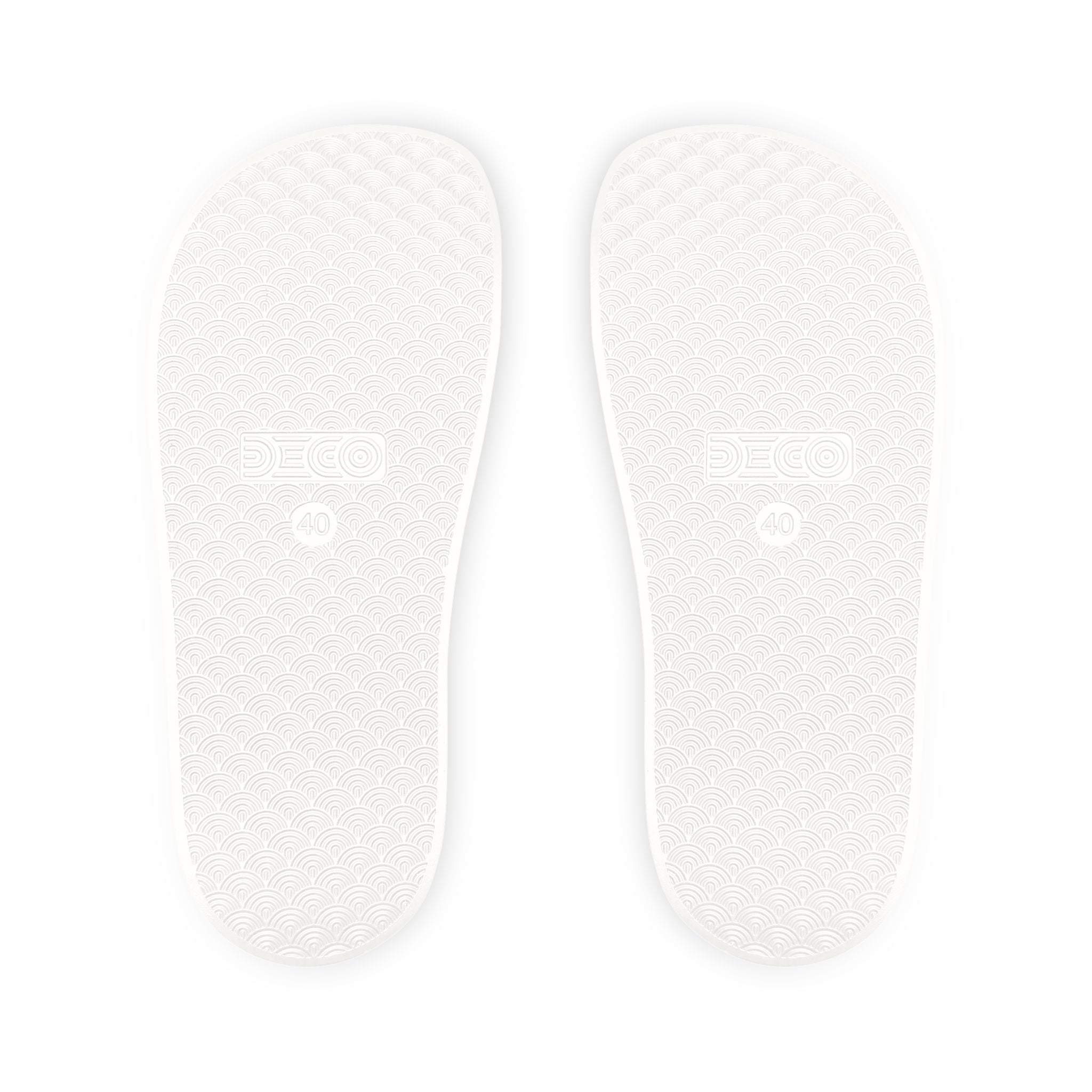 Men’s Teddy Bear Slide Sandals — Red Adjustable Strap Casual Pool & Beach Slides