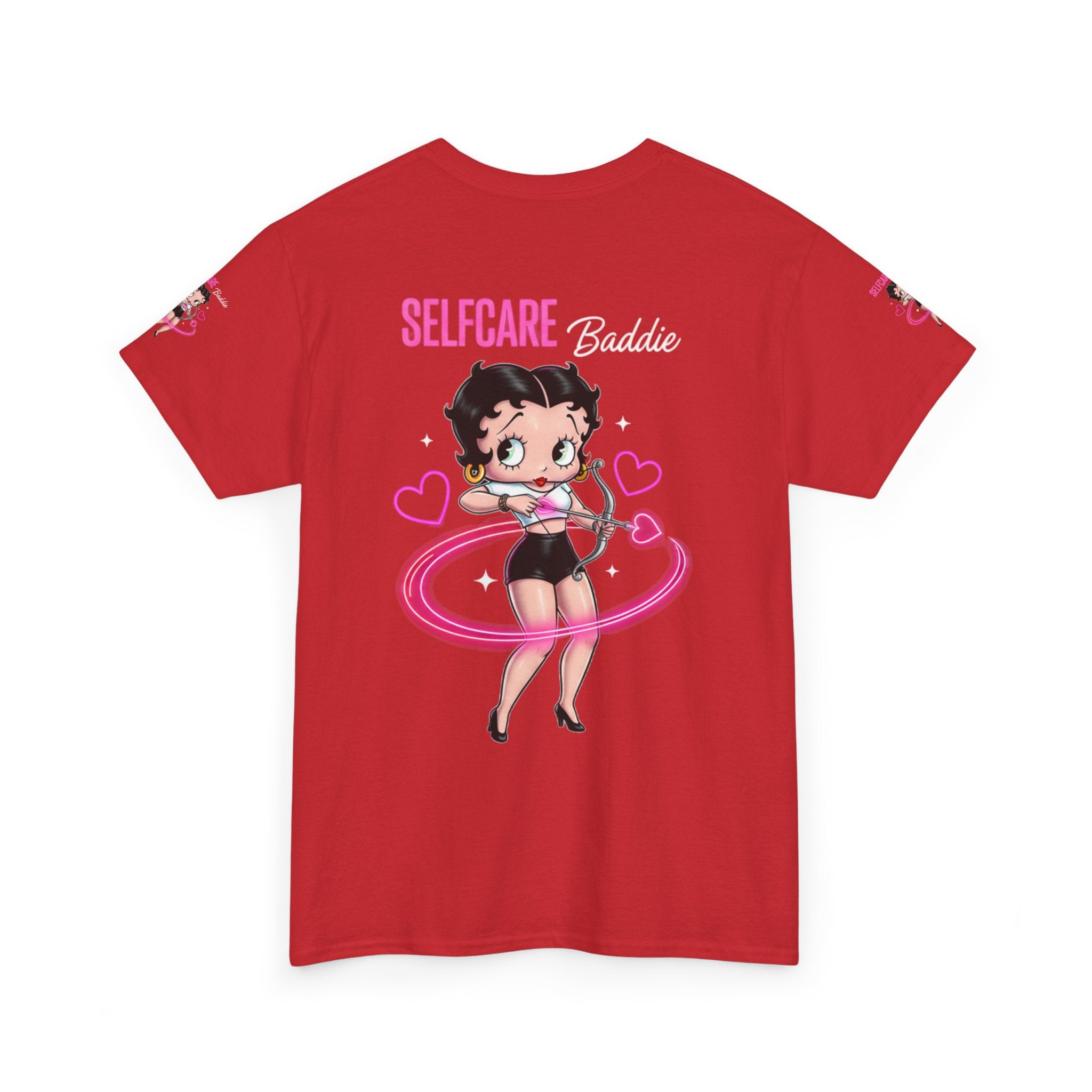 Betty Boop "Selfcare Babie" Pink Graphic Tee — Cute Retro Self-Care Shirt