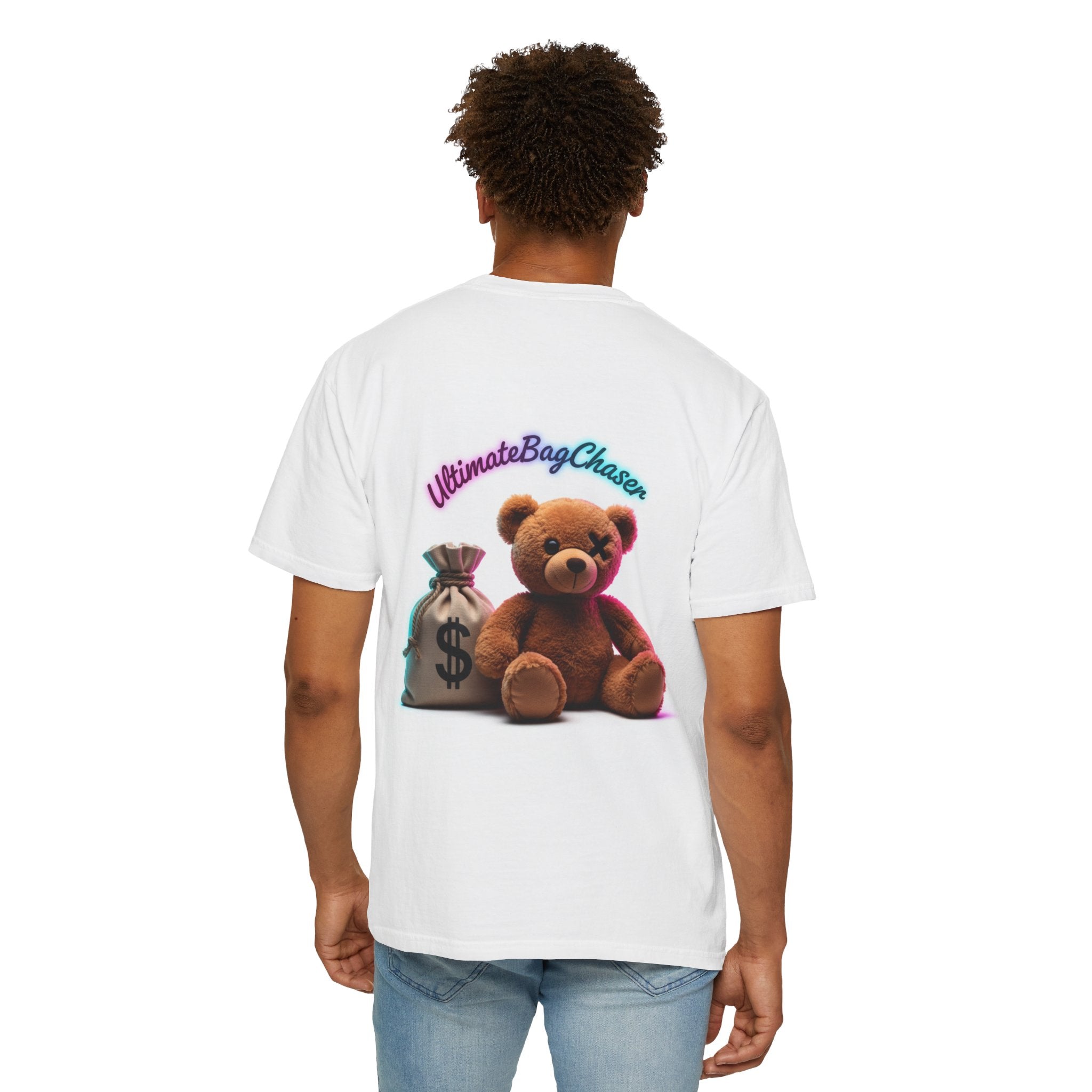 T-Shirt — 'Ultimate Bag Chaser' Teddy Bear Graphic Tee