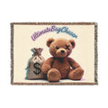 Teddy Bear 'Ultimate Bag Chaser' Woven Throw Blanket
