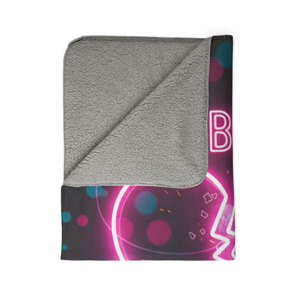 Heartbreaker Neon Fleece Sherpa Blanket – "Love Me Harder" Cozy Throw