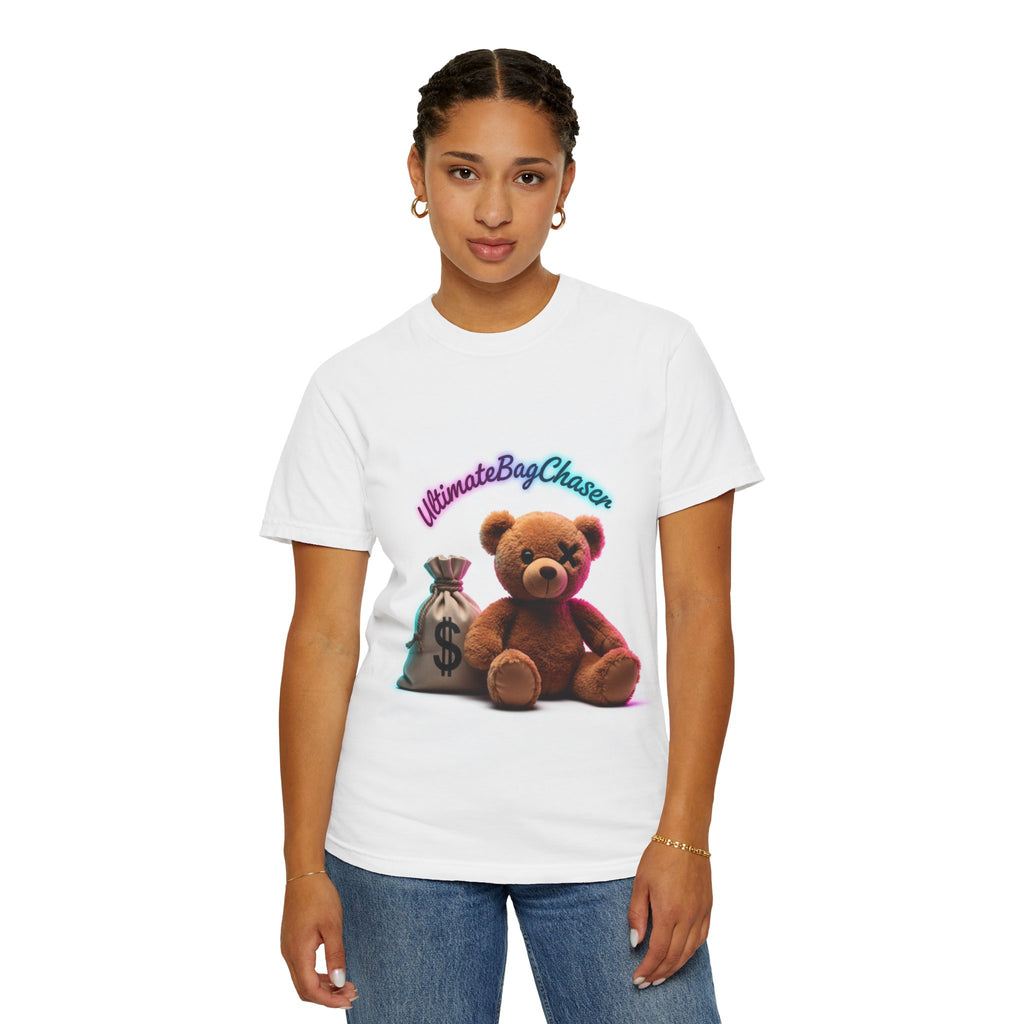 T-Shirt — 'Ultimate Bag Chaser' Teddy Bear Graphic Tee