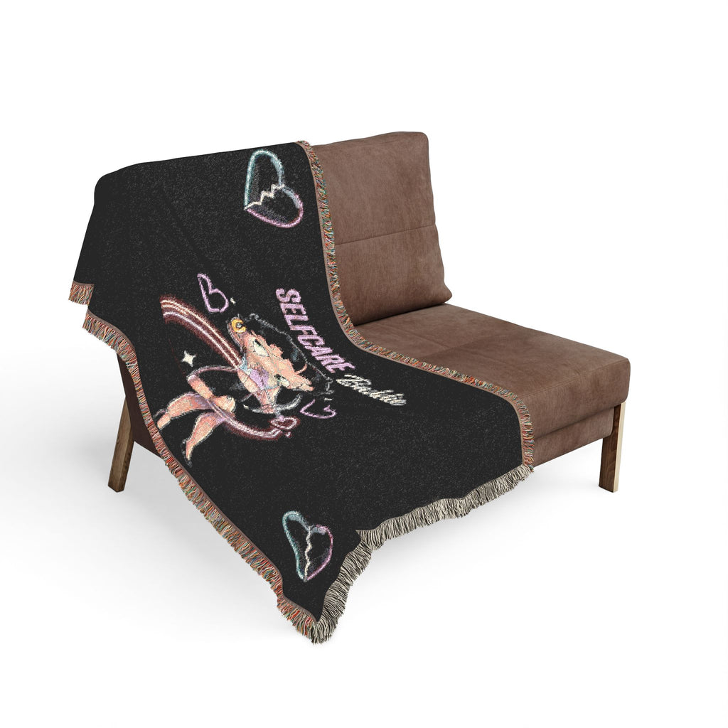 Self-Care Betty Boop Woven Blanket