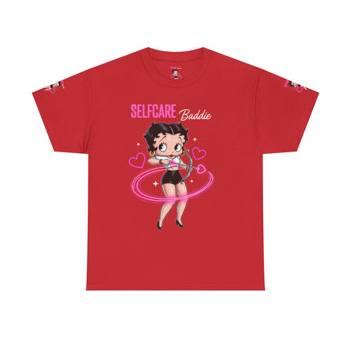 Betty Boop "Selfcare Babie" Pink Graphic Tee — Cute Retro Self-Care Shirt