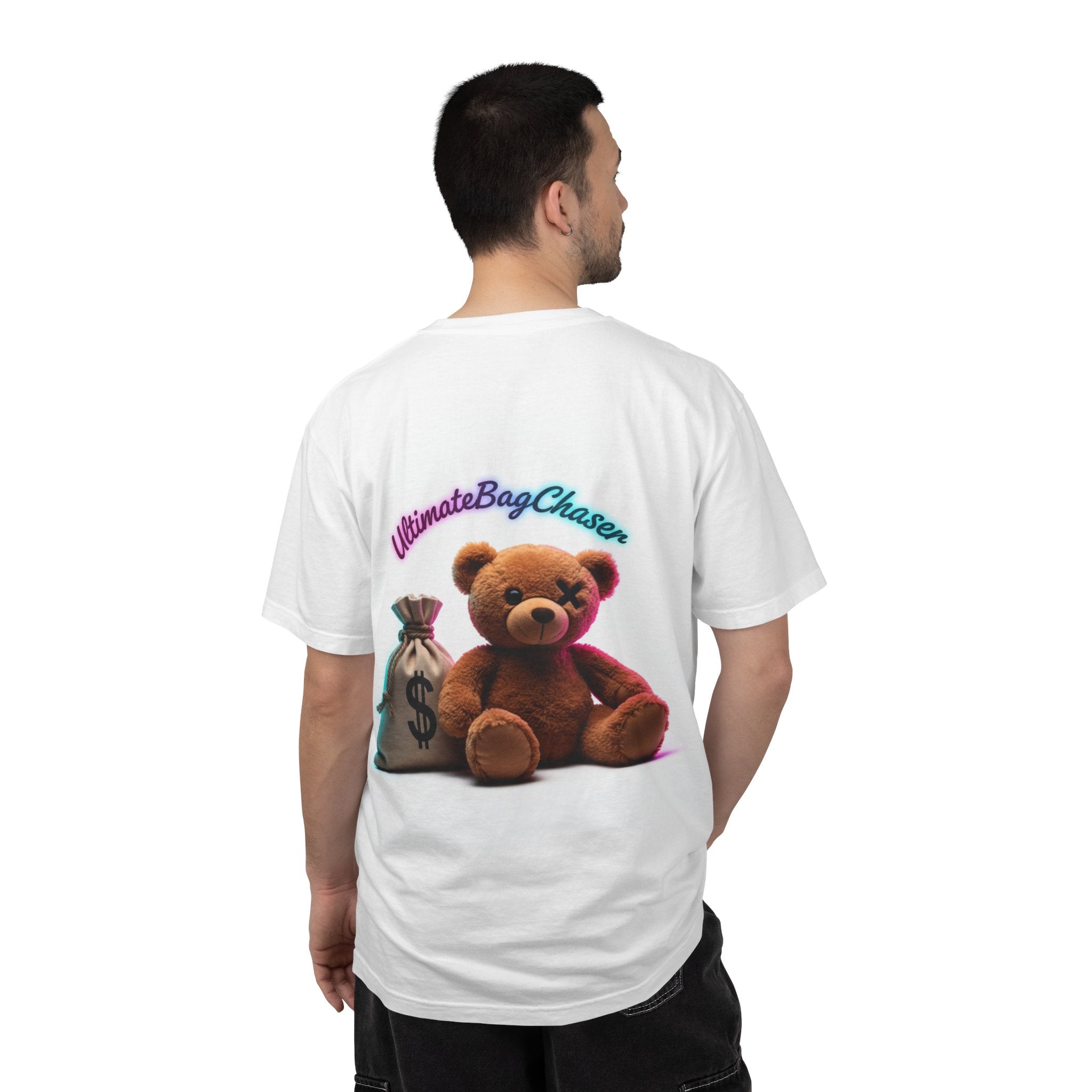 T-Shirt — 'Ultimate Bag Chaser' Teddy Bear Graphic Tee