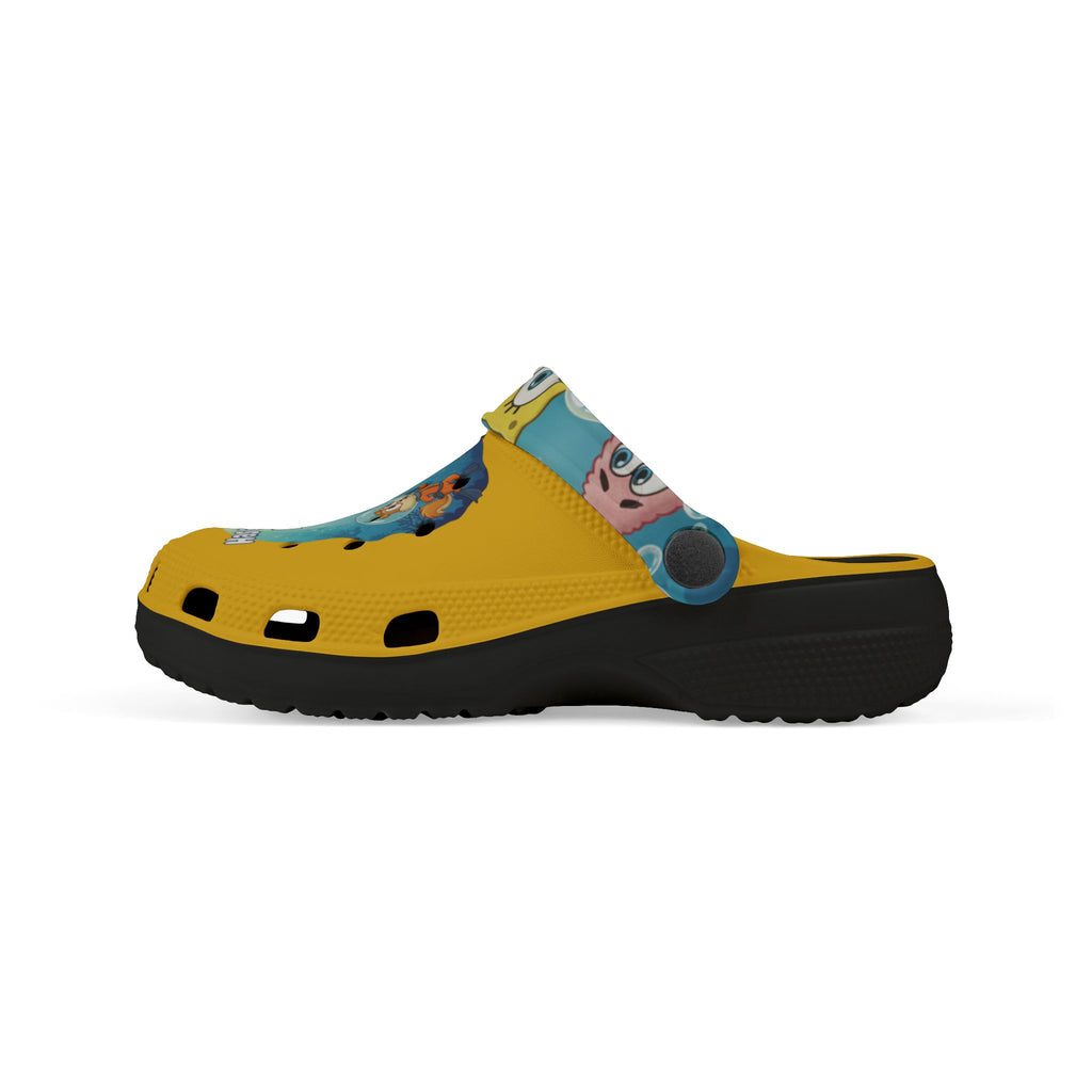 SpongeBob Kids EVA Foam Clogs — "Has Anybody Seen Mr. Crabs" Cartoon Pool & Beach Shoes