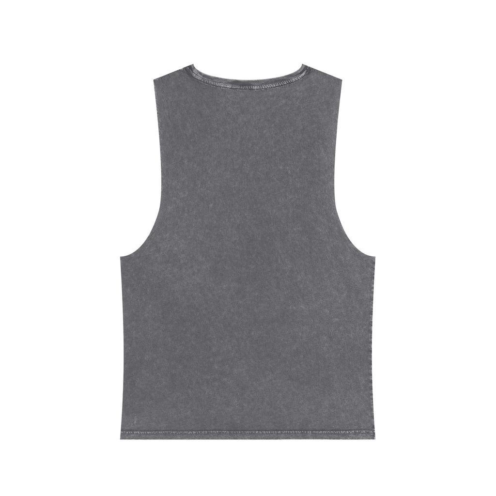 Teddy Money Bag Tank Top — "Ultimate Bag Chaser" Stonewash Sleeveless Shirt