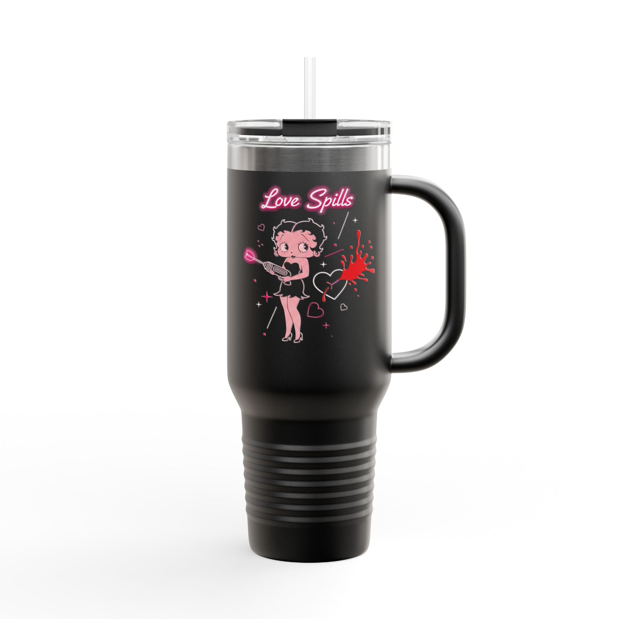 Betty Boop 'Love Spills' 40oz Insulated Travel Mug
