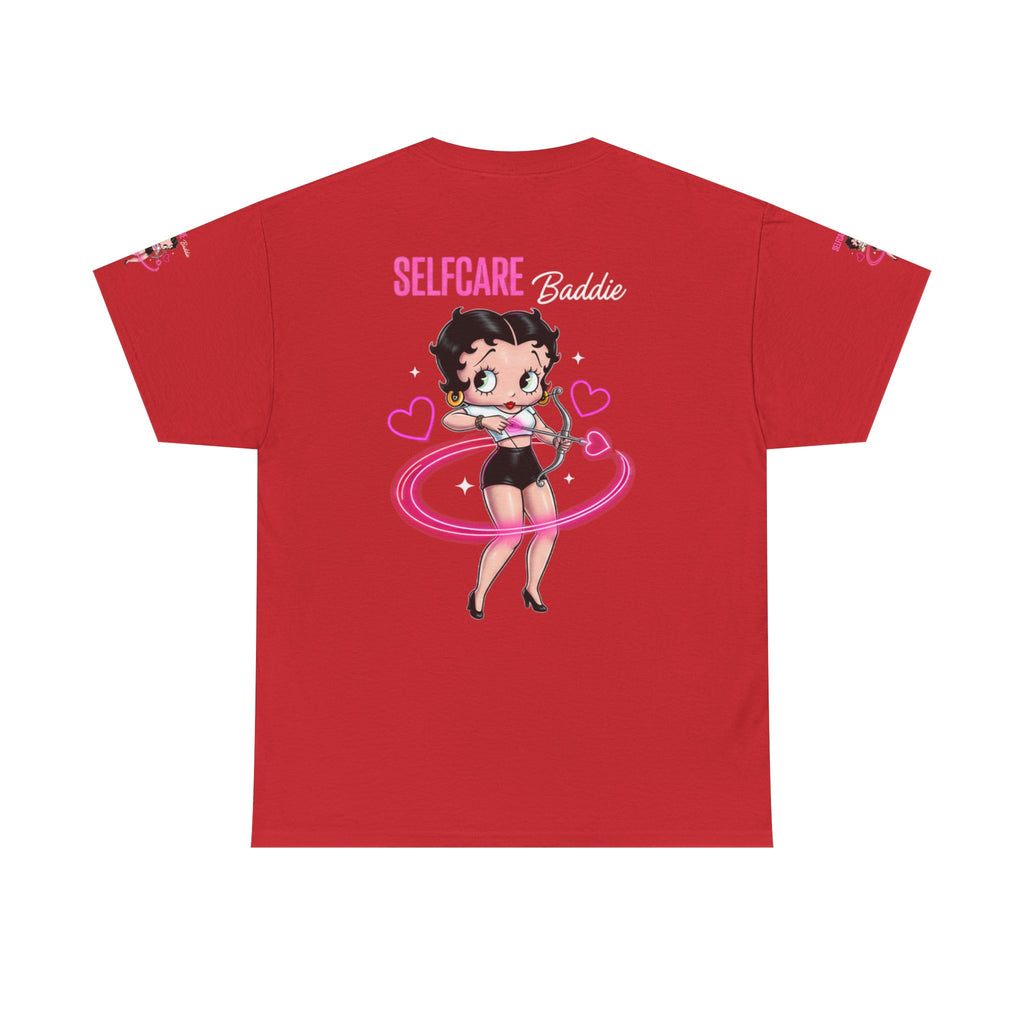 Betty Boop "Selfcare Babie" Pink Graphic Tee — Cute Retro Self-Care Shirt