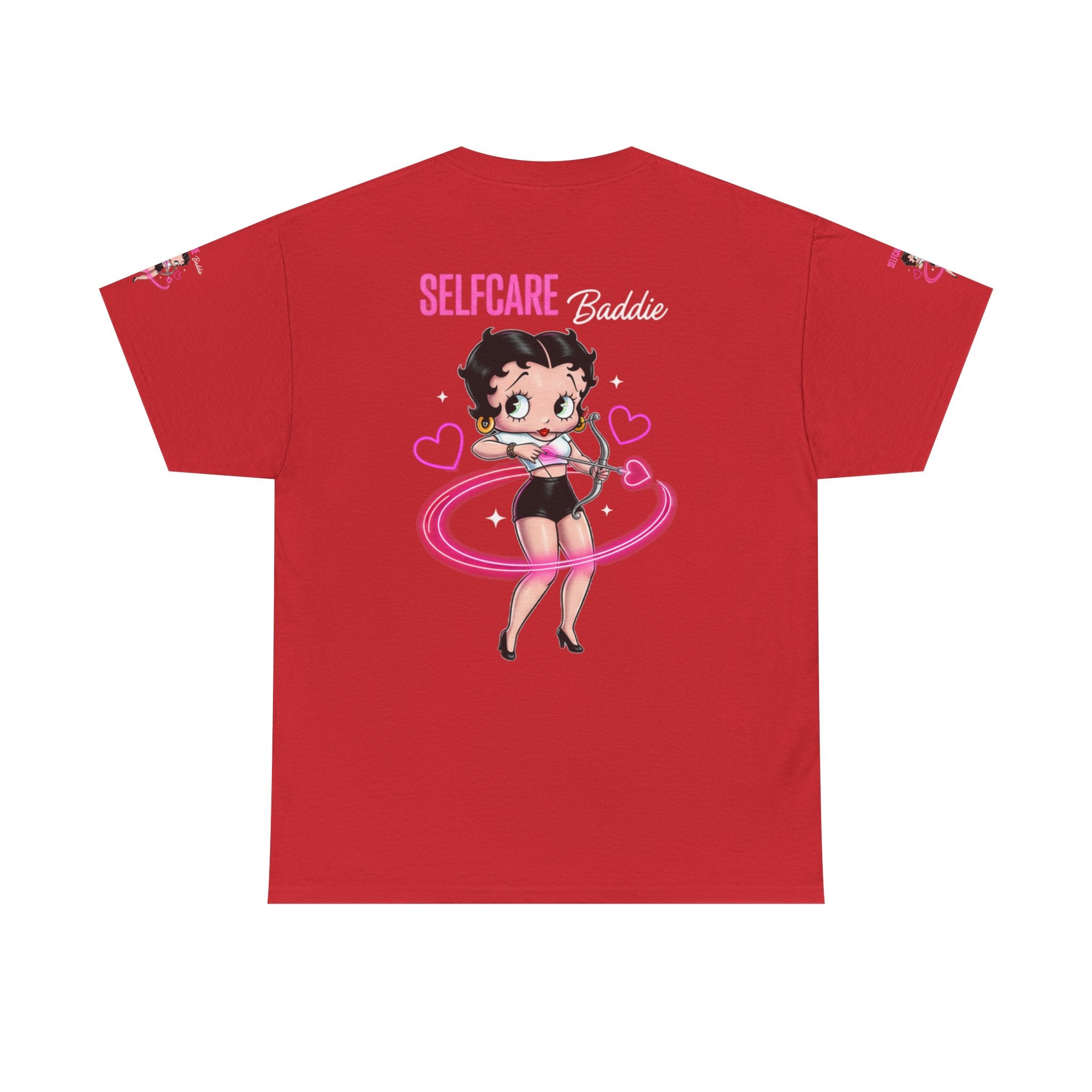 Betty Boop "Selfcare Babie" Pink Graphic Tee — Cute Retro Self-Care Shirt