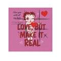 Betty Boop 'Love, But Make It Real' Pink Face Towel