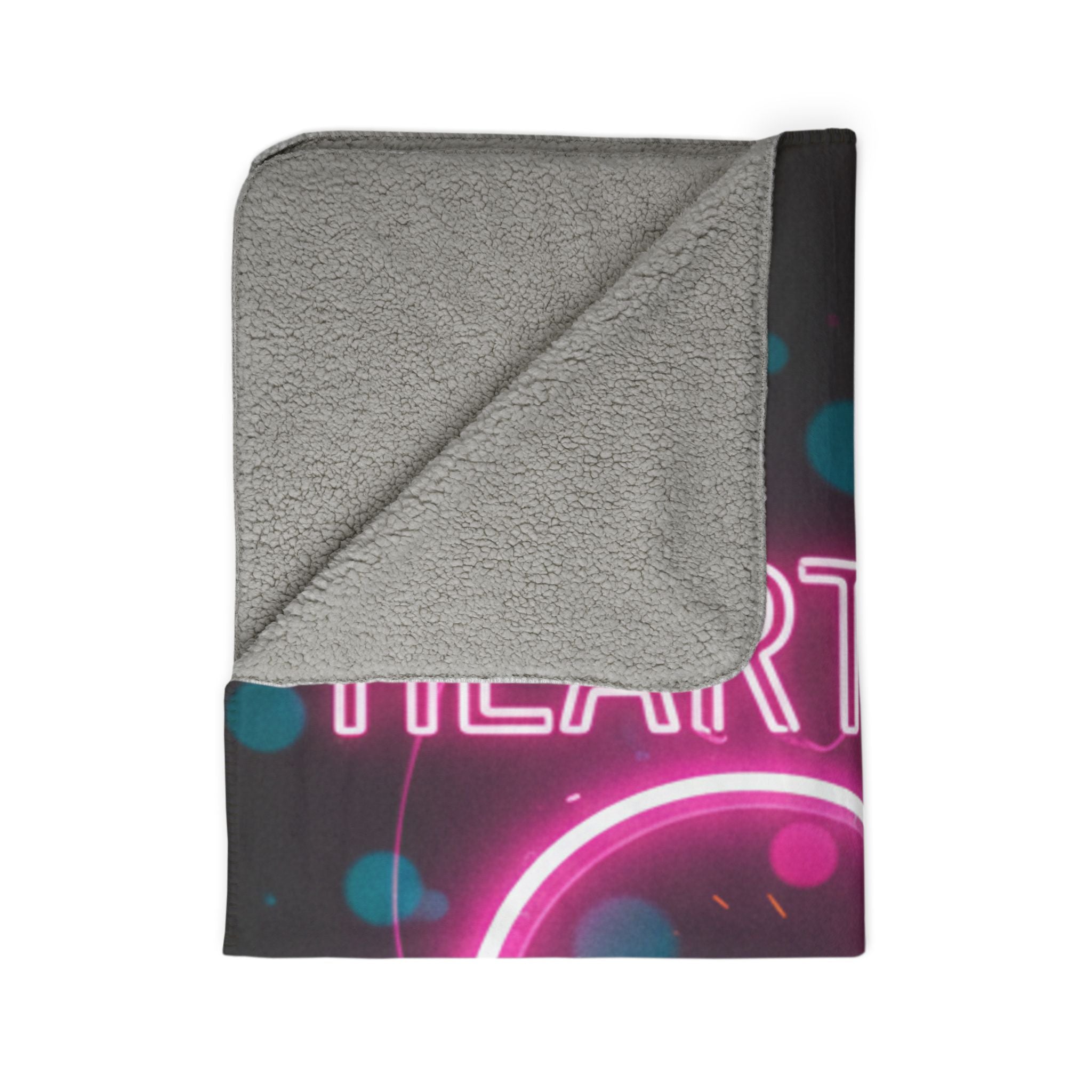 Heartbreaker Neon Fleece Sherpa Blanket – "Love Me Harder" Cozy Throw