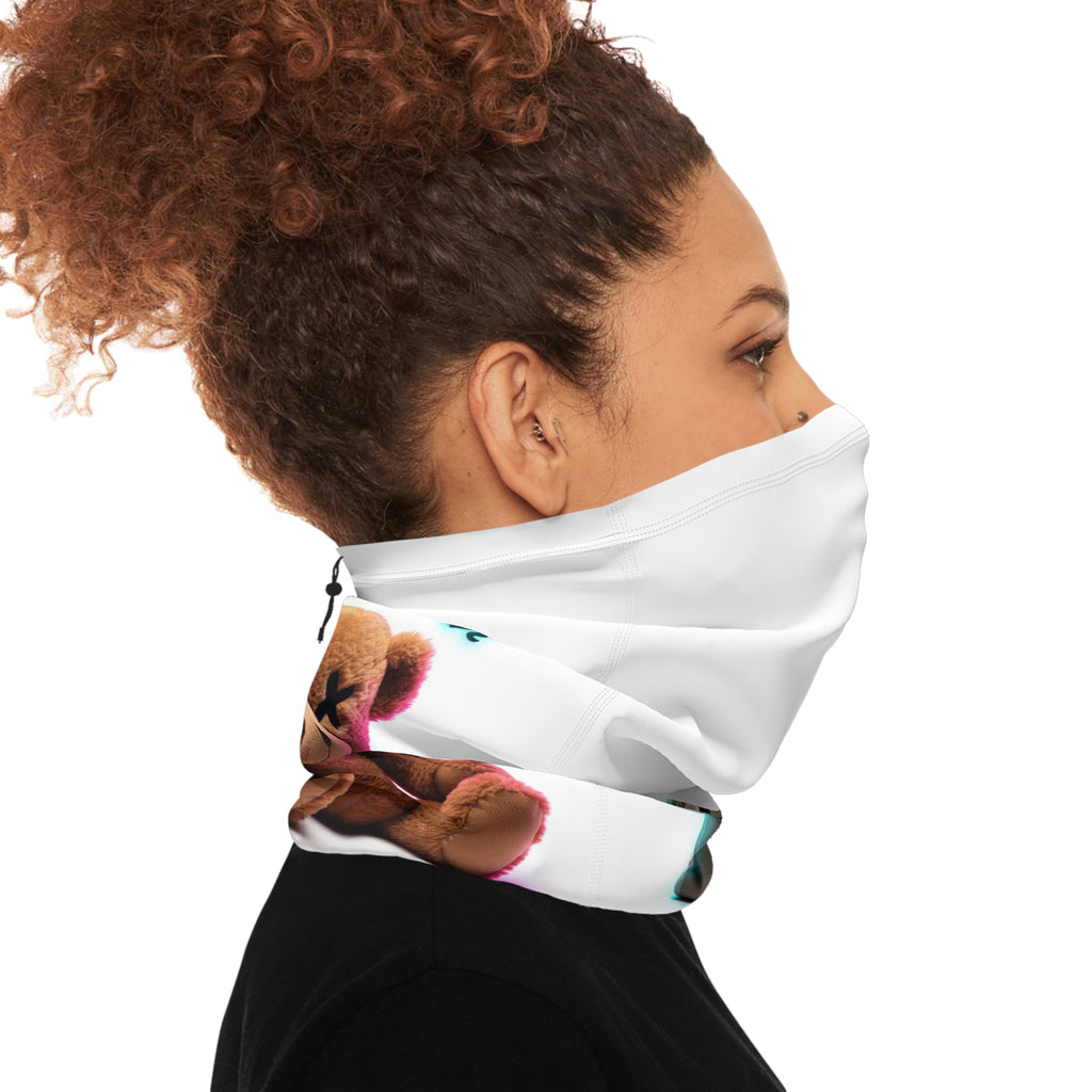 Winter Neck Gaiter — Teddy Bear 'UltimateBagChaser' Money Bag Design