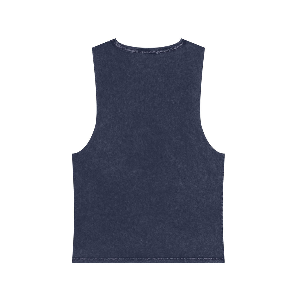 Teddy Money Bag Tank Top — "Ultimate Bag Chaser" Stonewash Sleeveless Shirt