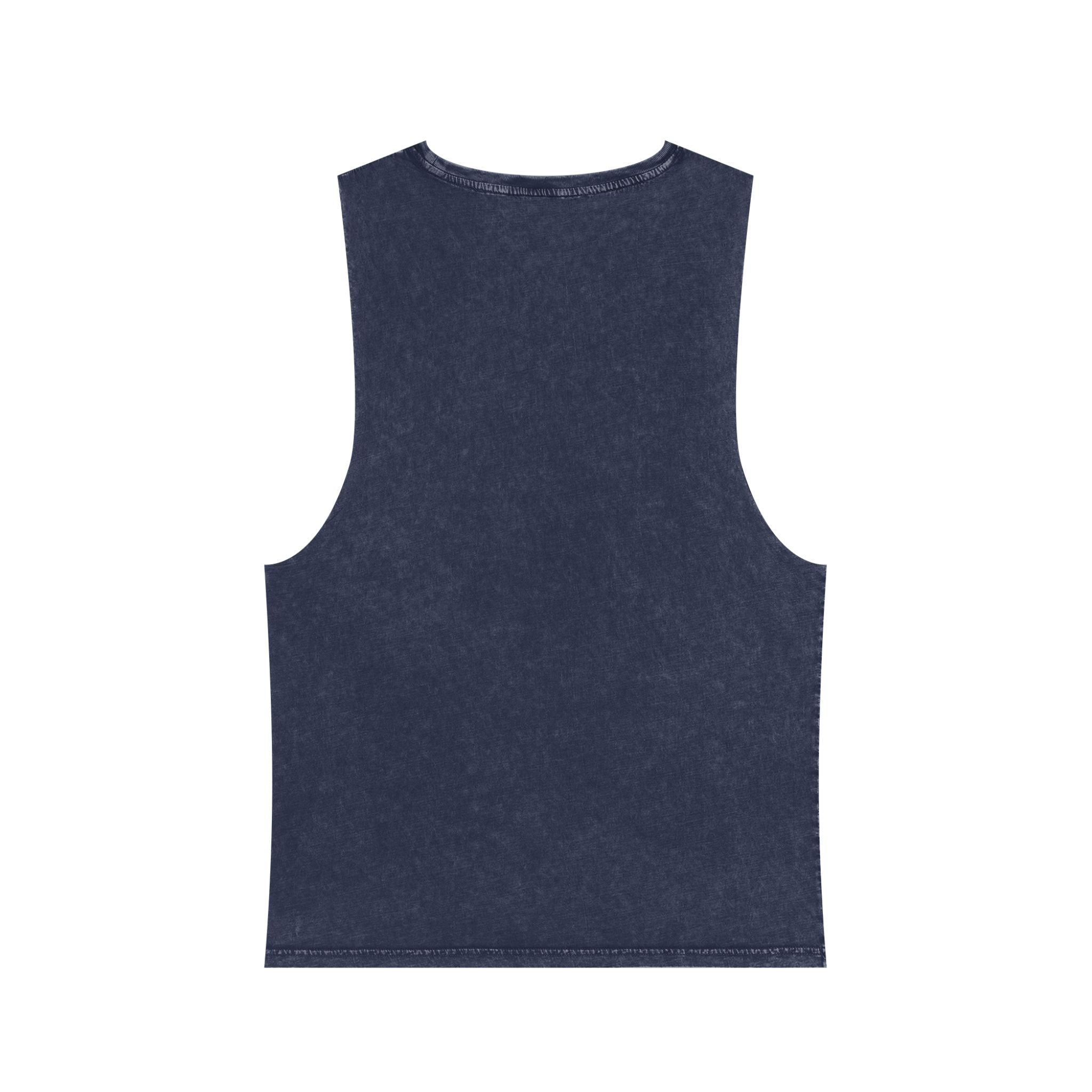 Teddy Money Bag Tank Top — "Ultimate Bag Chaser" Stonewash Sleeveless Shirt