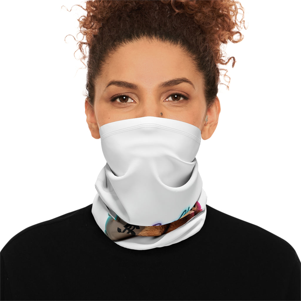 Winter Neck Gaiter — Teddy Bear 'UltimateBagChaser' Money Bag Design