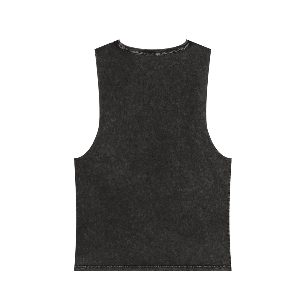 Teddy Money Bag Tank Top — "Ultimate Bag Chaser" Stonewash Sleeveless Shirt