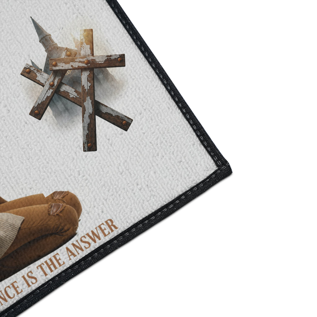 Faith Is The Key Prayer Floor Mat – Inspirational Christian Entry Rug