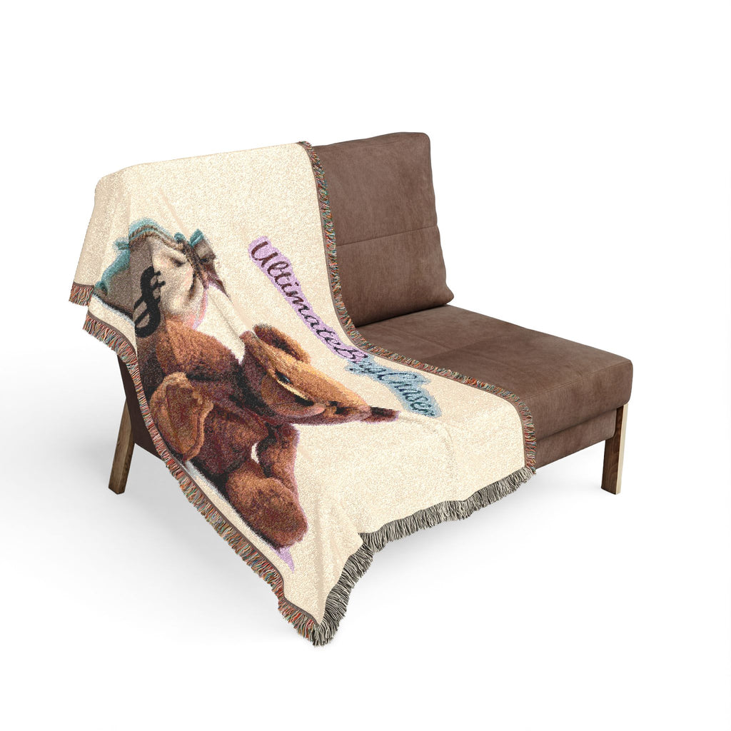 Teddy Bear 'Ultimate Bag Chaser' Woven Throw Blanket