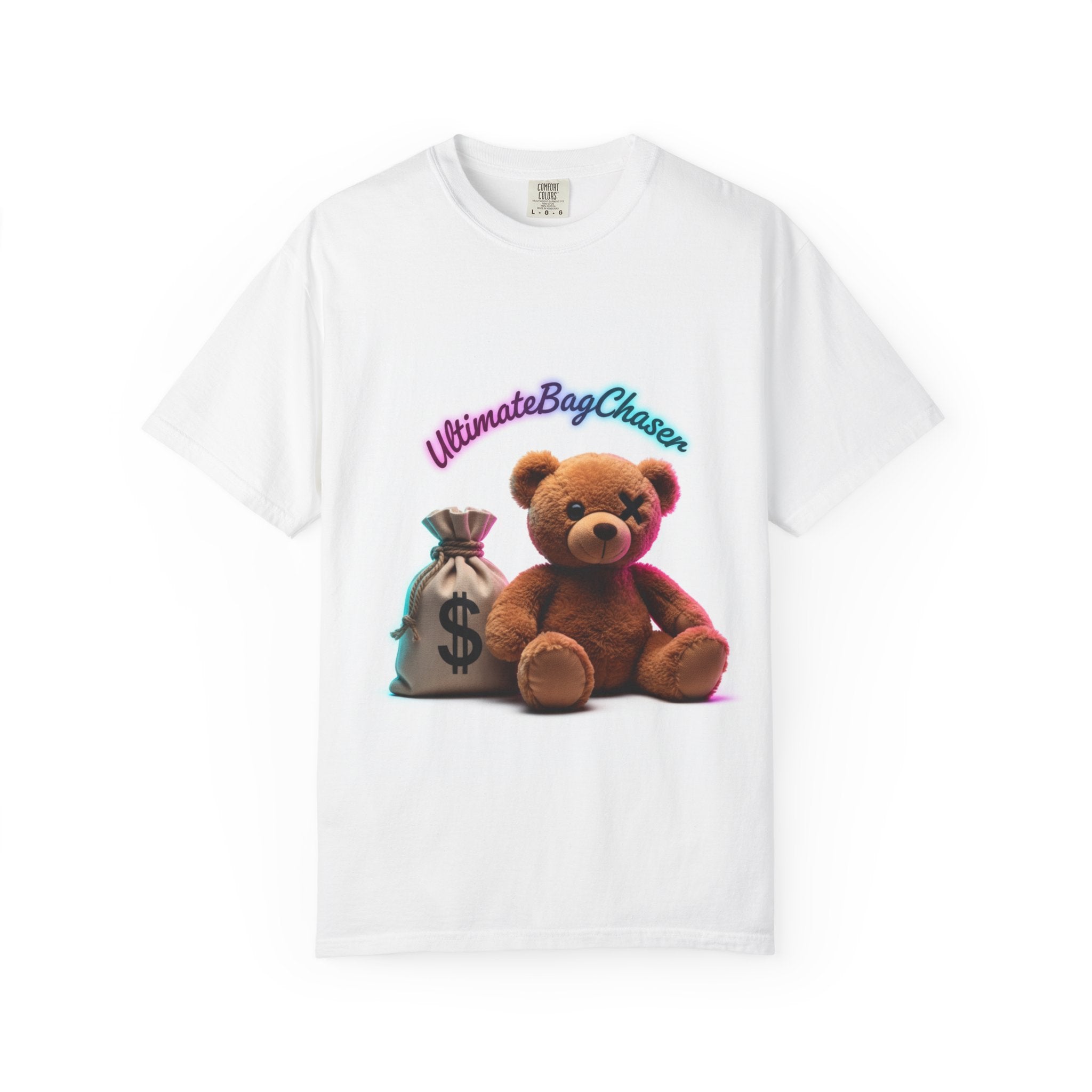 T-Shirt — 'Ultimate Bag Chaser' Teddy Bear Graphic Tee